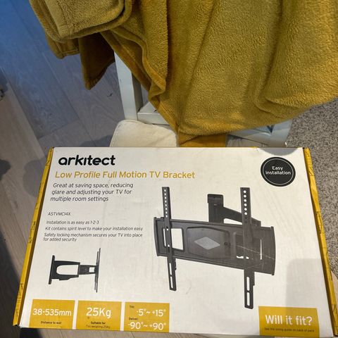 Arkitect low profile full motion TV bracket