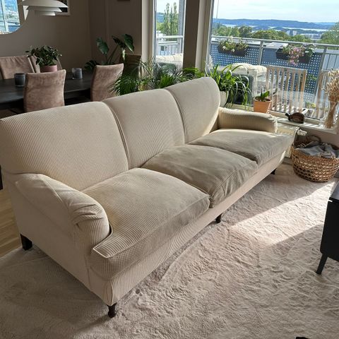 Hvit sofa, 3-seter