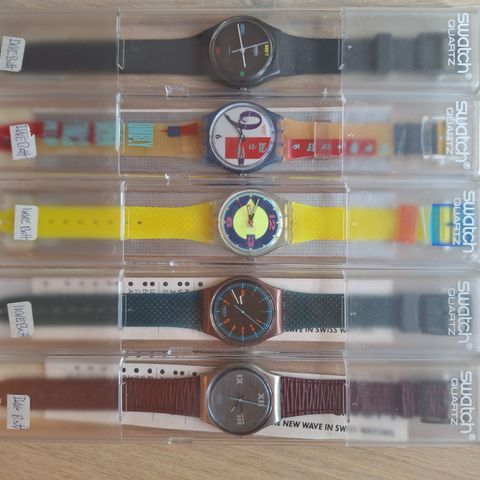 3 vintage swatch klokker