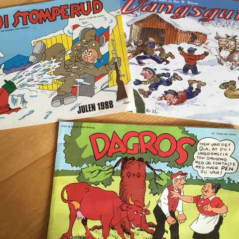 Diverse tegneserier , Julehefter , til salgs