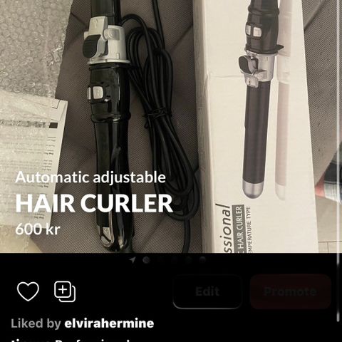 Krølltang - professional automatic hair curler adjustable temp and can rotate.