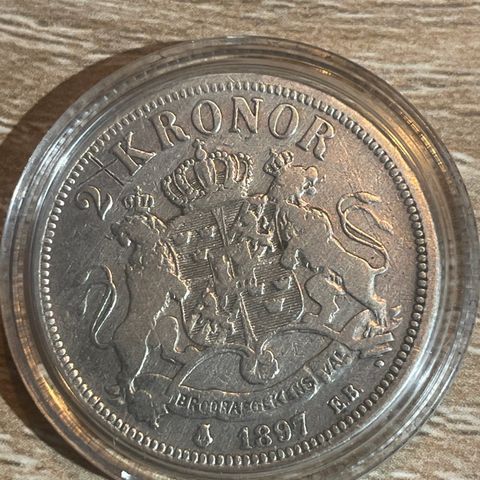 Sølv 2 krone 1897