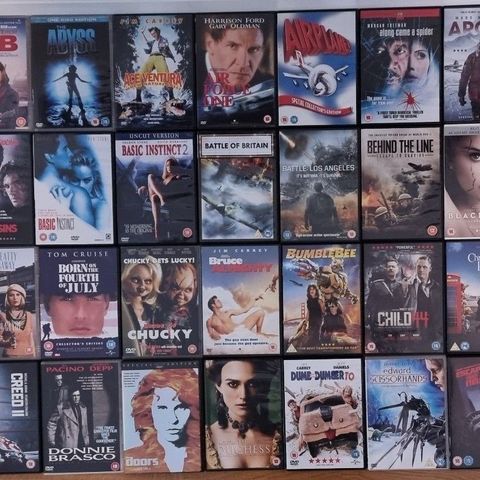 DVD-filmer og serier