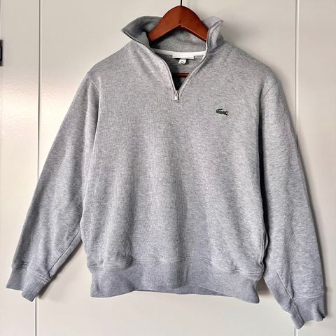 Lacoste zip genser størrelse S