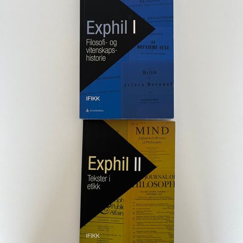 Exphil pensum: Exphil I og Exphil II
