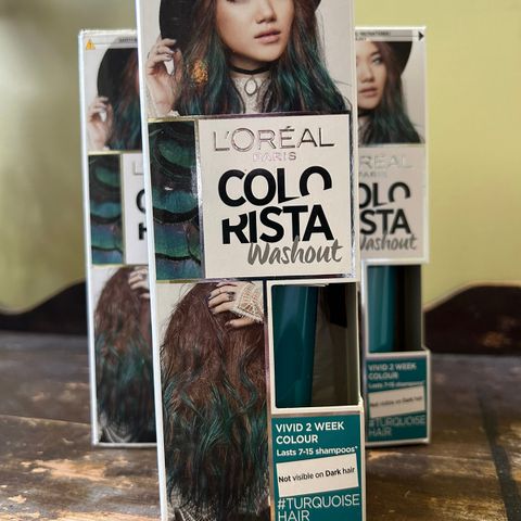 3 stk Loreal Colorista Washout - Turkis / Turquoise