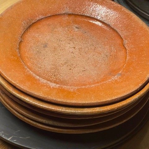 Rustikke keramikk tallerkener - 5 stk