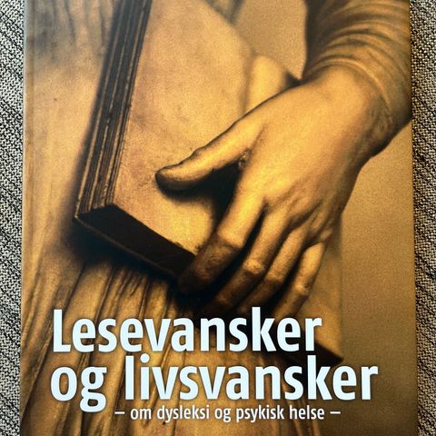 Boken Lesevansker og Livsvansker selges.