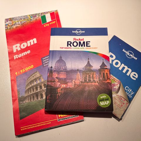 Roma kart og lommeguide