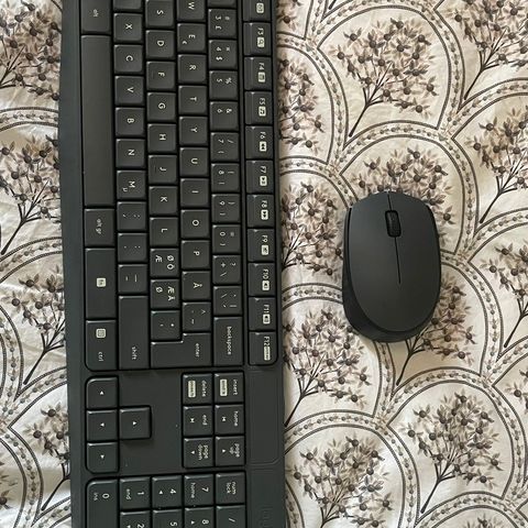 Logitech tastatur og mus