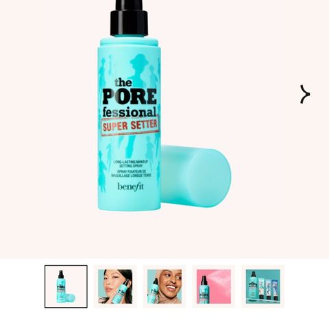 Benefit setting spray