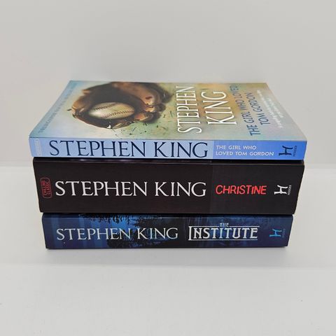 3 stk engelske Stephen King pocket bøker