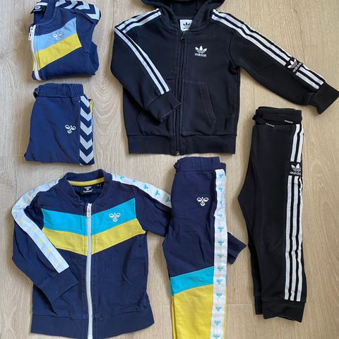 3 treningsdresser fra Hummel og Adidas 2 år