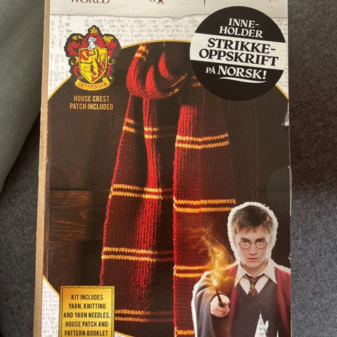 Harry Potter strikkesett skjerf