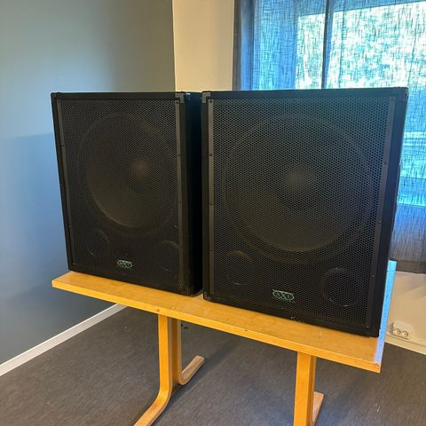 2x 18" aktiv sub. Memphis 18Sub-AC