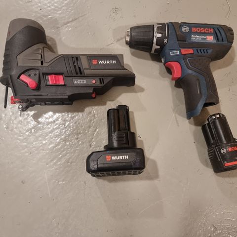 Bosch Drill og WURTH stikksag