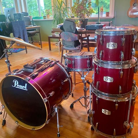 Pearl Export ELX Bl. Cherry trommesett