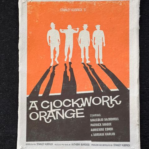 A Clockwork Orange filmplakat 30x40