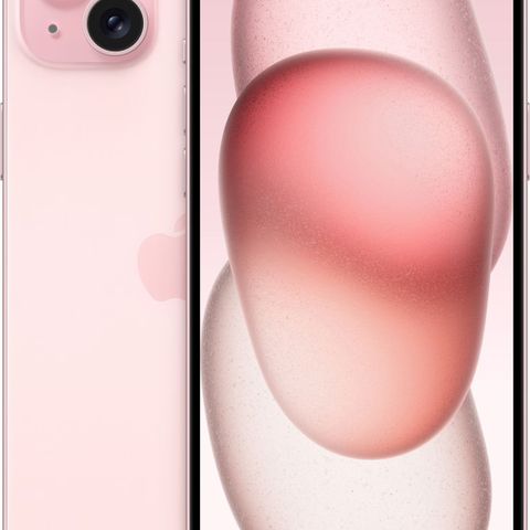 Strøken iPhone 15 plus rosa/98% batteri/Nesten ny!