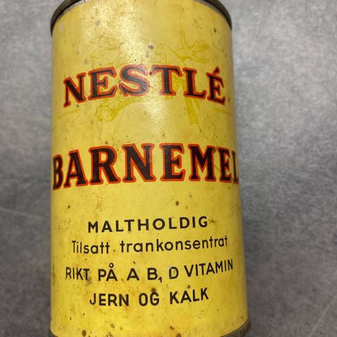 Nestle Barnemel boks ca.12 cm høy