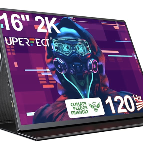 UPERFECT 2.5K 120Hz Portable Gaming Monitor, 16"