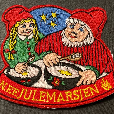 NFF Julemarsjen nisser nissepar tøymerke