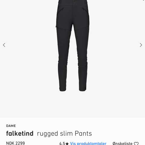 Norrøna falketind slim pants