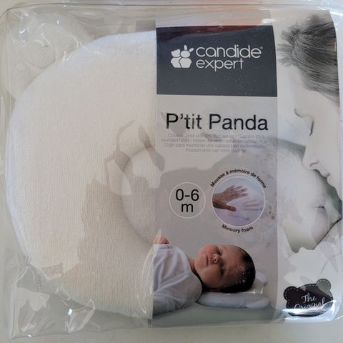 Pute til baby - Candide Panda Pute (Hvit)