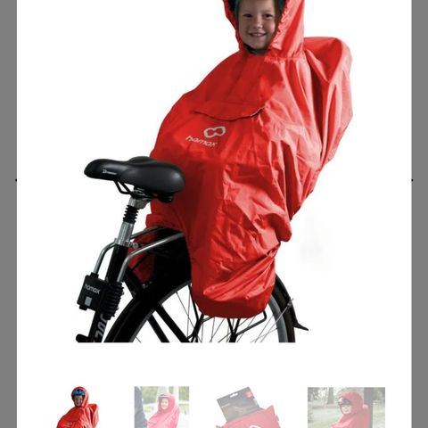 Hamax Rain Poncho Red