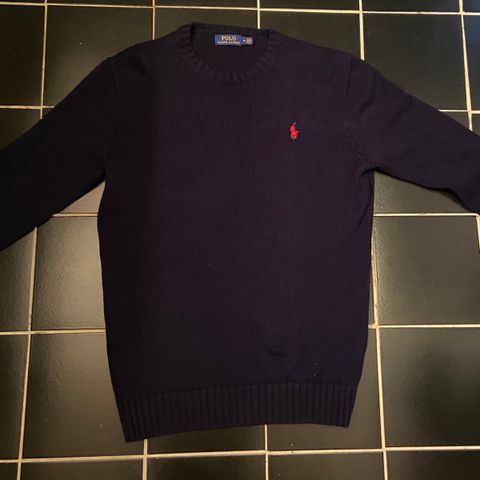 POLO RALPH LAUREN Blue cotton crewneck