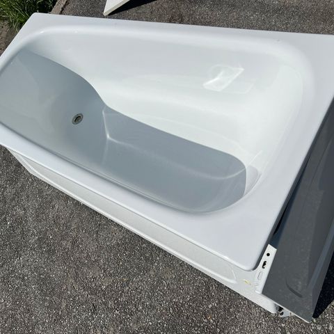 Badekar med sidepanel 160x70