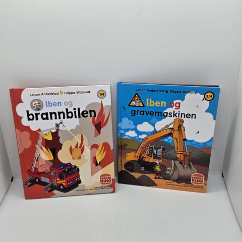 2 bøker om Iben - Johan Anderblad, Filippa Widlund. Burger King