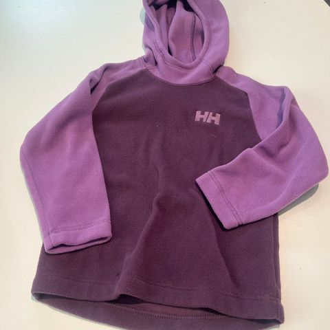 Fleecegenser lilla, str 92 - helly hansen, som ny