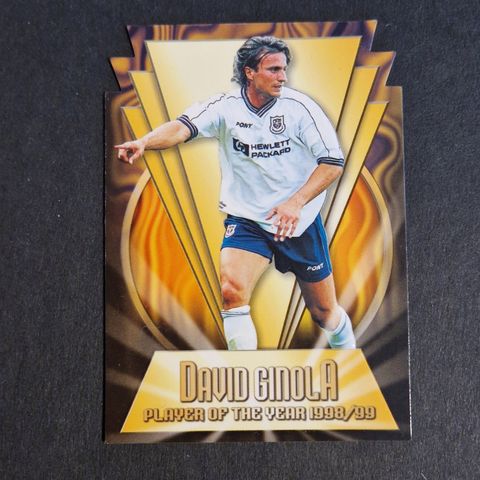 David Ginola Player of the Year 1998/99 Tottenham C1 Die Cut Magic Moments  2000