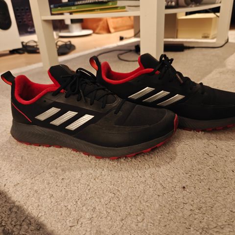 Adidas Men's Runfalcon 2.0 TR Running Shoe, Black/Silver Metallic/Grey