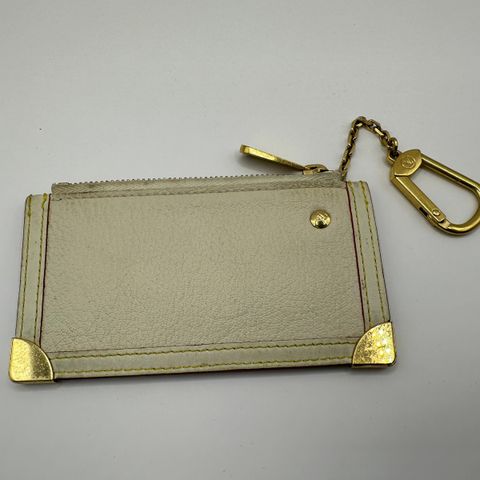 Louis Vuitton White Coin Pouch