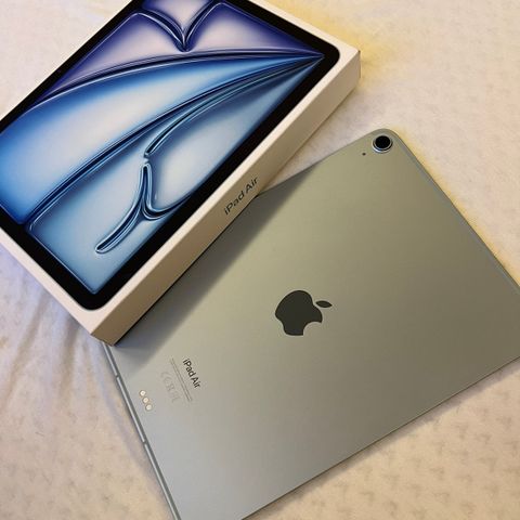 ipad air m2 128gb 5g blå 11 tommer