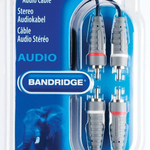 Bandridge Stereo Audio Cable 2x RCA Male - 2x RCA Male 0.50 m