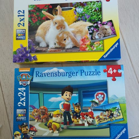 Puslespill Paw Patrol og dyr 3 år 4 år