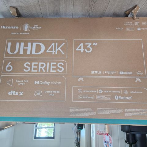 helt ny tv HISENSE 4K UHD TV med 4K