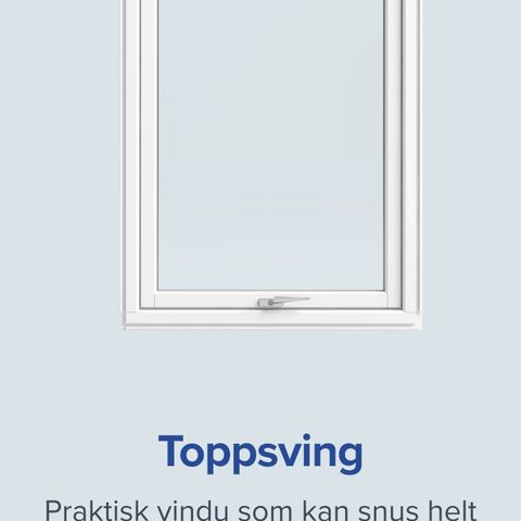 Natre toppsving 3-lags glass 110x110 cm