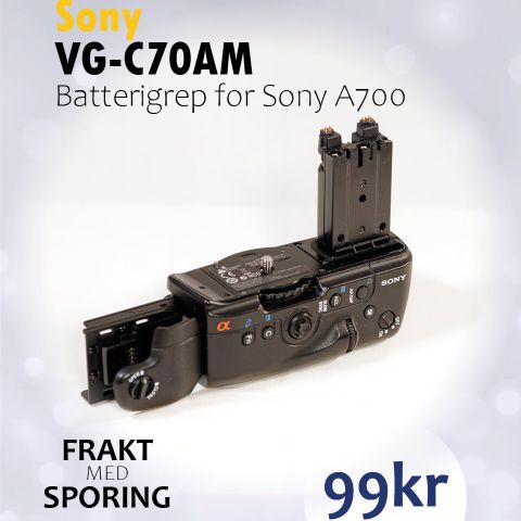 Sony VG-C70AM | Alpha 700 Batterigrep