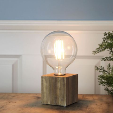 Kub bordlampe - trefarget