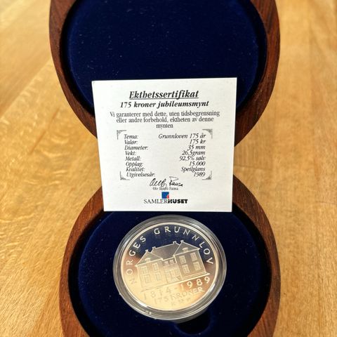 175 kroner jubileumsmynt