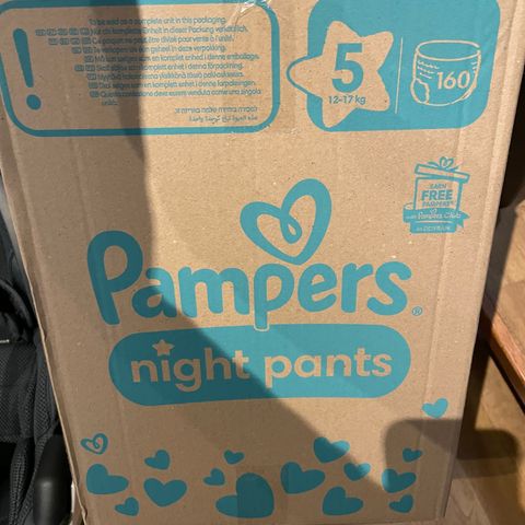 Pampers nattbleier 12-17kg