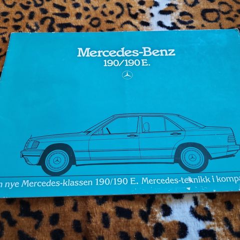 Mercedes Benz 190/190E norsk brosjyre trykket okt.82