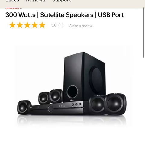 LG Saud Bar stereo system Home Theatre System