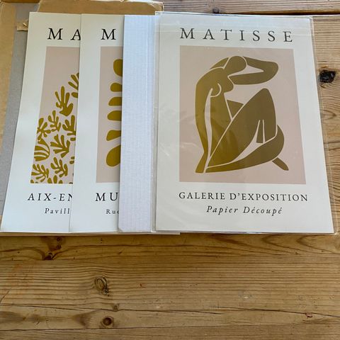 3 stk. helt nye Matisse-postere fra Nordic Design House. Alle ann. 3 for 2.