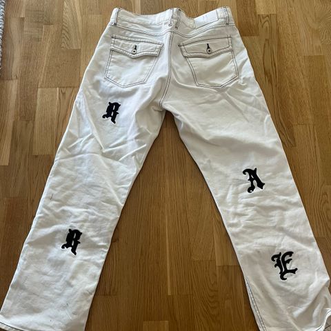 Rare humans, Logo jeans white