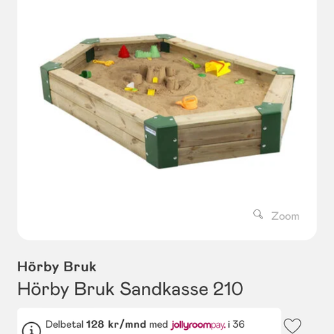 Hörby Bruk Sandkasse 210